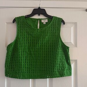 Kate Spade Target Collab Eyelet Crop Top XL